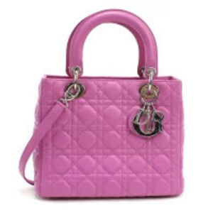 Christian Dior Handbag Lady Bag Purple